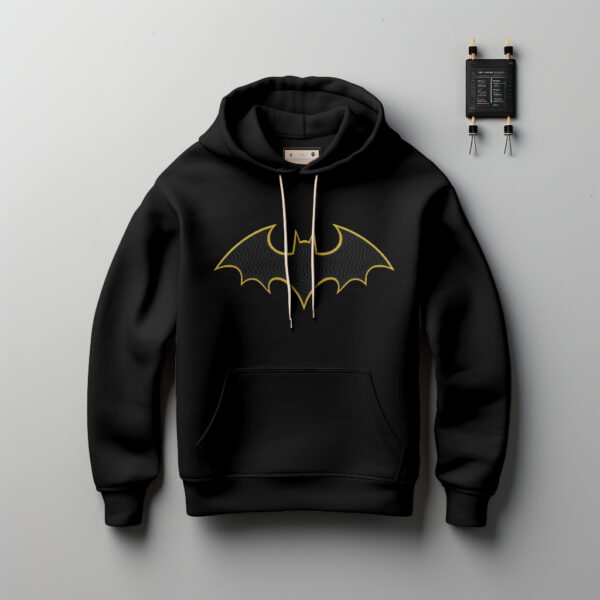 Gotham Guardian: Batman Embroidered Fleece Hoodie